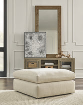 Tampa Furniture Outlet Lutz - Ashley Furniture - Elyza Living Room - Oversized Accent Ottoman / Linen - 1000608