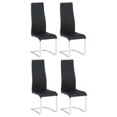 Tampa Furniture Outlet - Coaster - Montclair Upholstered Dining Side Chair Black (Set of 4) - 100515BLK