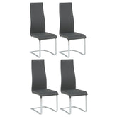 Tampa Furniture Outlet - Coaster - Montclair Upholstered Dining Side Chair Grey (Set of 4) - 100515GRY