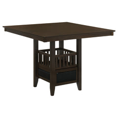 Tampa Furniture Outlet - Coaster - Jaden Square 47-inch Counter Height Dining Table Espresso - 100958