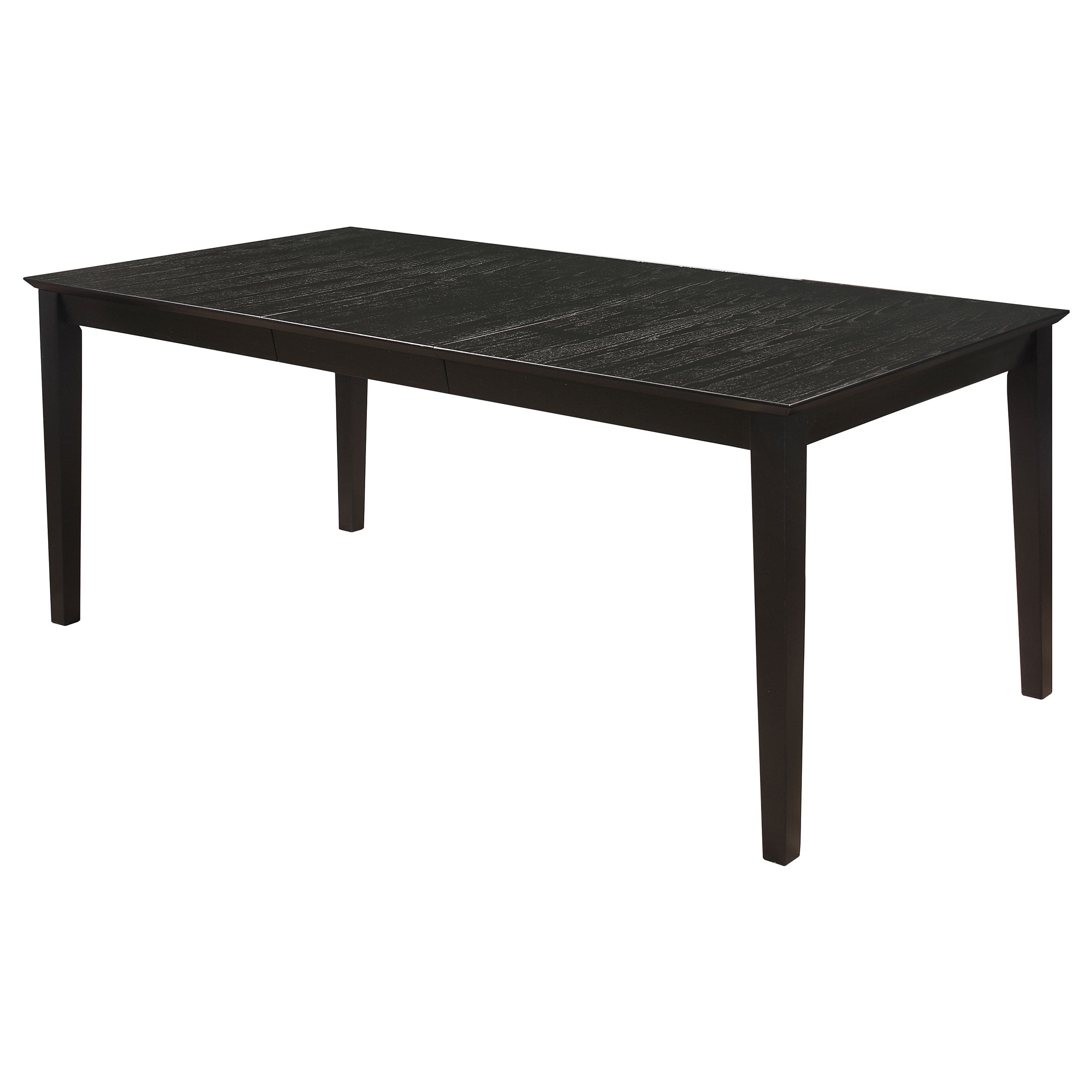 Tampa Furniture Outlet - Coaster - Louise Rectangular 78-inch Extension Leaf Dining Table Black - 101561
