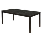Tampa Furniture Outlet - Coaster - Louise Rectangular 78-inch Extension Leaf Dining Table Black - 101561