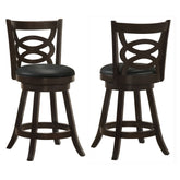 Tampa Furniture Outlet - Coaster - Calecita Wood Swivel Counter Stool Cappuccino (Set of 2) - 101929