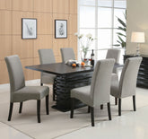 Tampa Furniture Outlet - Coaster - Stanton 7-piece Rectangular Dining Table Set Grey - 102061-S7