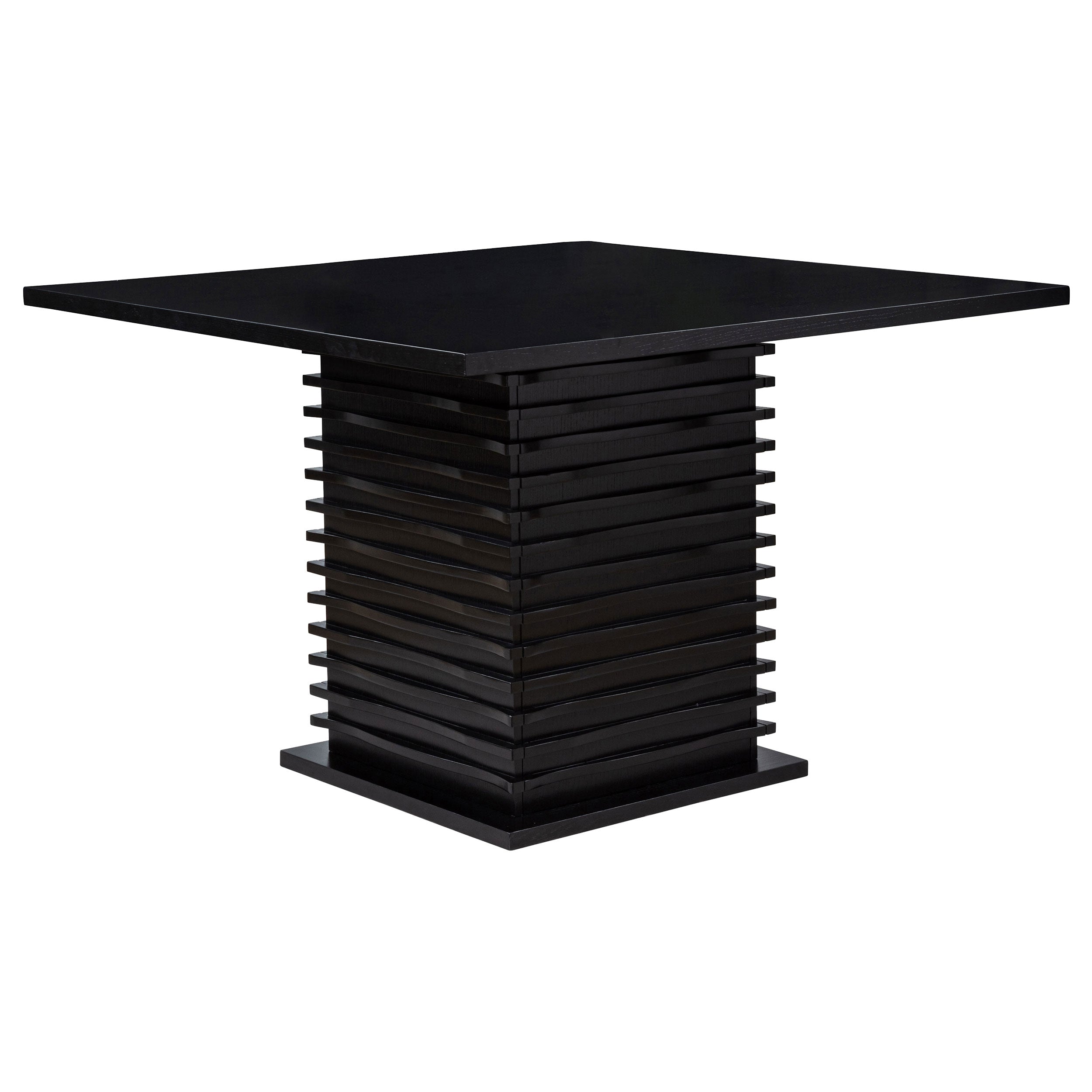Tampa Furniture Outlet - Coaster - Stanton Square 54-inch Counter Height Dining Table Black - 102068