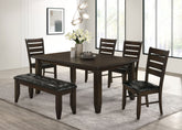 Tampa Furniture Outlet - Coaster - Dalila 6-piece Rectangular Dining Table Set Cappuccino - 102721-S6