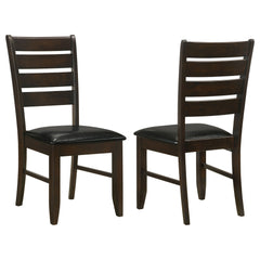 Tampa Furniture Outlet - Coaster - Dalila Wood Dining Side Chair Cappuccino (Set of 2) - 102722