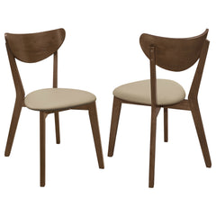 Tampa Furniture Outlet - Coaster - Kersey Wood Dining Side Chair Chestnut (Set of 2) - 103062