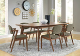 Tampa Furniture Outlet - Coaster - Malone 7-piece Rectangular Dining Table Set Dark Walnut - 105351-S7