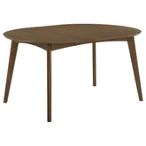Tampa Furniture Outlet - Coaster - Jedda Oval 60-inch Extension Leaf Dining Table Dark Walnut - 105361