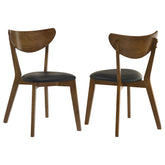 Tampa Furniture Outlet - Coaster - Jedda Wood Dining Side Chair Dark Walnut (Set of 2) - 105362