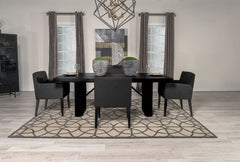 Tampa Furniture Outlet - Coaster - Catherine 5-piece Rectangular Dining Table Set Black - 106251-S5