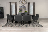 Tampa Furniture Outlet - Coaster - Catherine 7-piece Rectangular Dining Table Set Black - 106251-S7