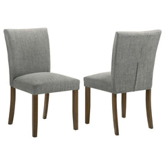 Tampa Furniture Outlet - Coaster - Paxton Upholstered Dining Side Chair Grey (Set of 2) - 106379