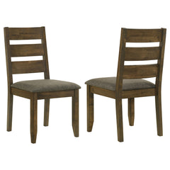 Tampa Furniture Outlet - Coaster - Alston Wood Dining Side Chair Knotty Nutmeg (Set of 2) - 106382