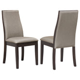 Tampa Furniture Outlet - Coaster - Spring Creek Upholstered Dining Chair Taupe (Set of 2) - 106583