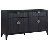 Tampa Furniture Outlet - Coaster - Brookmead 4-door Sideboard Buffet Storage Cabinet Black - 108235