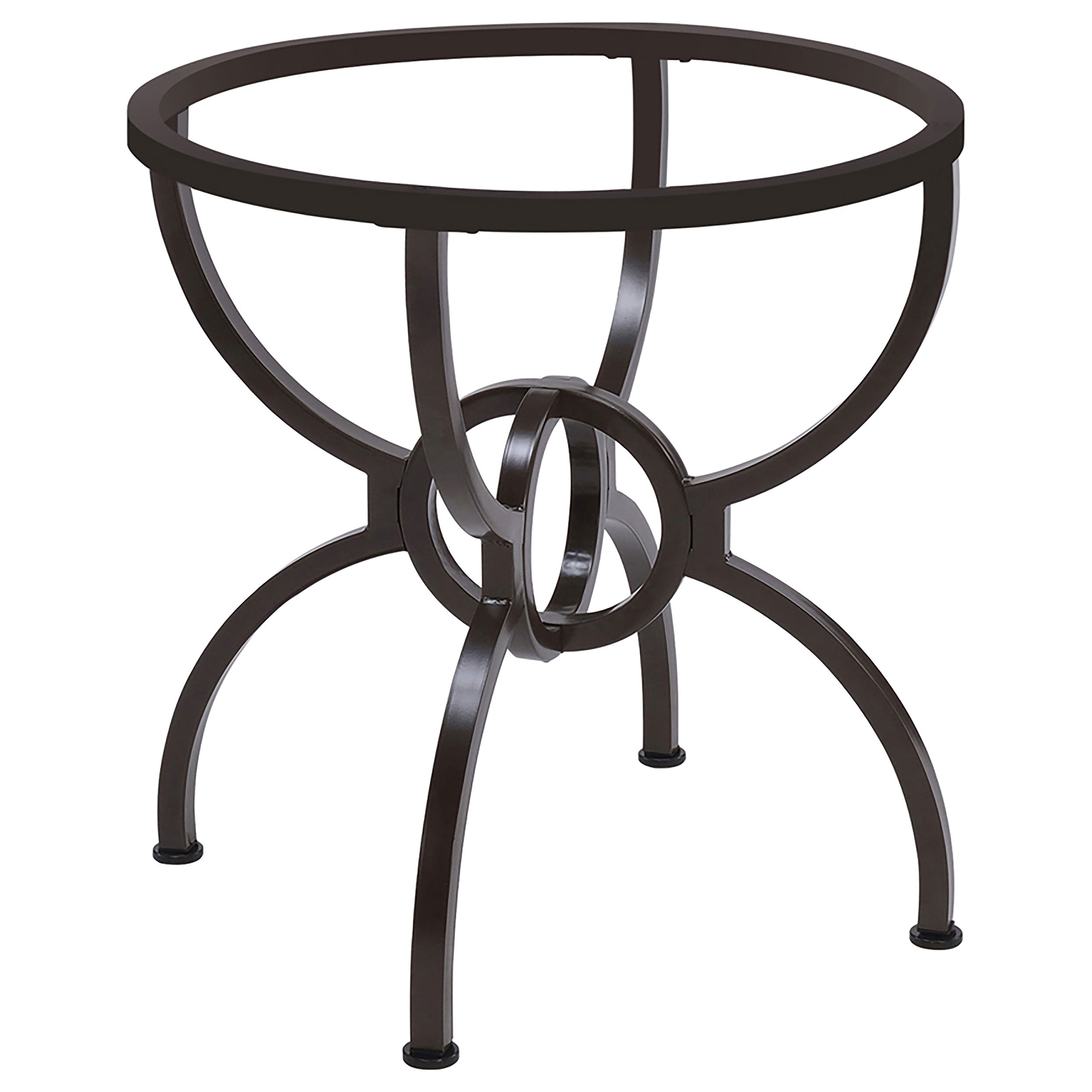 Tampa Furniture Outlet - Coaster - Aviano Round Metal Dining Table Base Gunmetal - 108291
