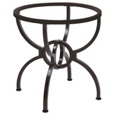 Tampa Furniture Outlet - Coaster - Aviano Round Metal Dining Table Base Gunmetal - 108291
