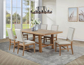 Tampa Furniture Outlet - Coaster - Middleton 7-piece Extension Leaf Dining Set Brown and Beige - 108540-S7