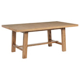 Tampa Furniture Outlet - Coaster - Middleton 76-inch Extension Leaf Dining Table Natural Brown - 108540