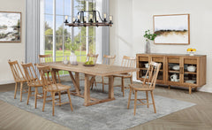 Tampa Furniture Outlet - Coaster - Middleton 10-piece Extension Leaf Dining Set Natural Brown - 108541-S10N
