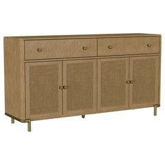 Tampa Furniture Outlet - Coaster - Arini 2-drawer Cane Door Dining Sideboard Server Sand Wash - 108935SWD