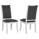 Tampa Furniture Outlet - Coaster - Judd Upholstered Dining Side Chair Pearl White (Set of 2) - 109332