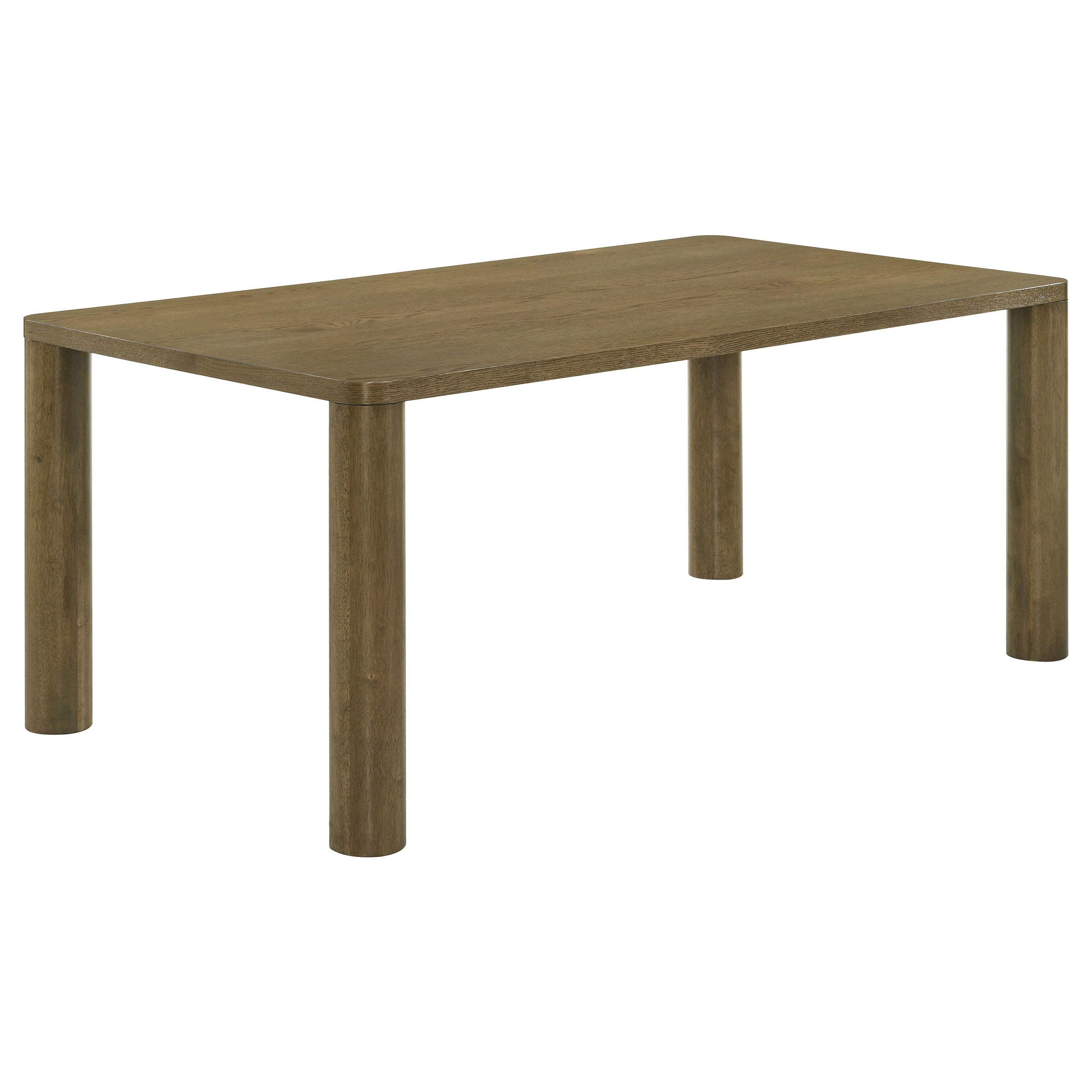 Tampa Furniture Outlet - Coaster - Castlewood 71-inch Rectangular Wood Dining Table Brown Oak - 109351