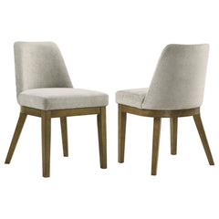 Tampa Furniture Outlet - Coaster - Castlewood Upholstered Side Chair Light Tan (Set of 2) - 109352
