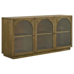 Tampa Furniture Outlet - Coaster - Castlewood 71-inch Dining Sideboard Buffet Server Brown Oak - 109355