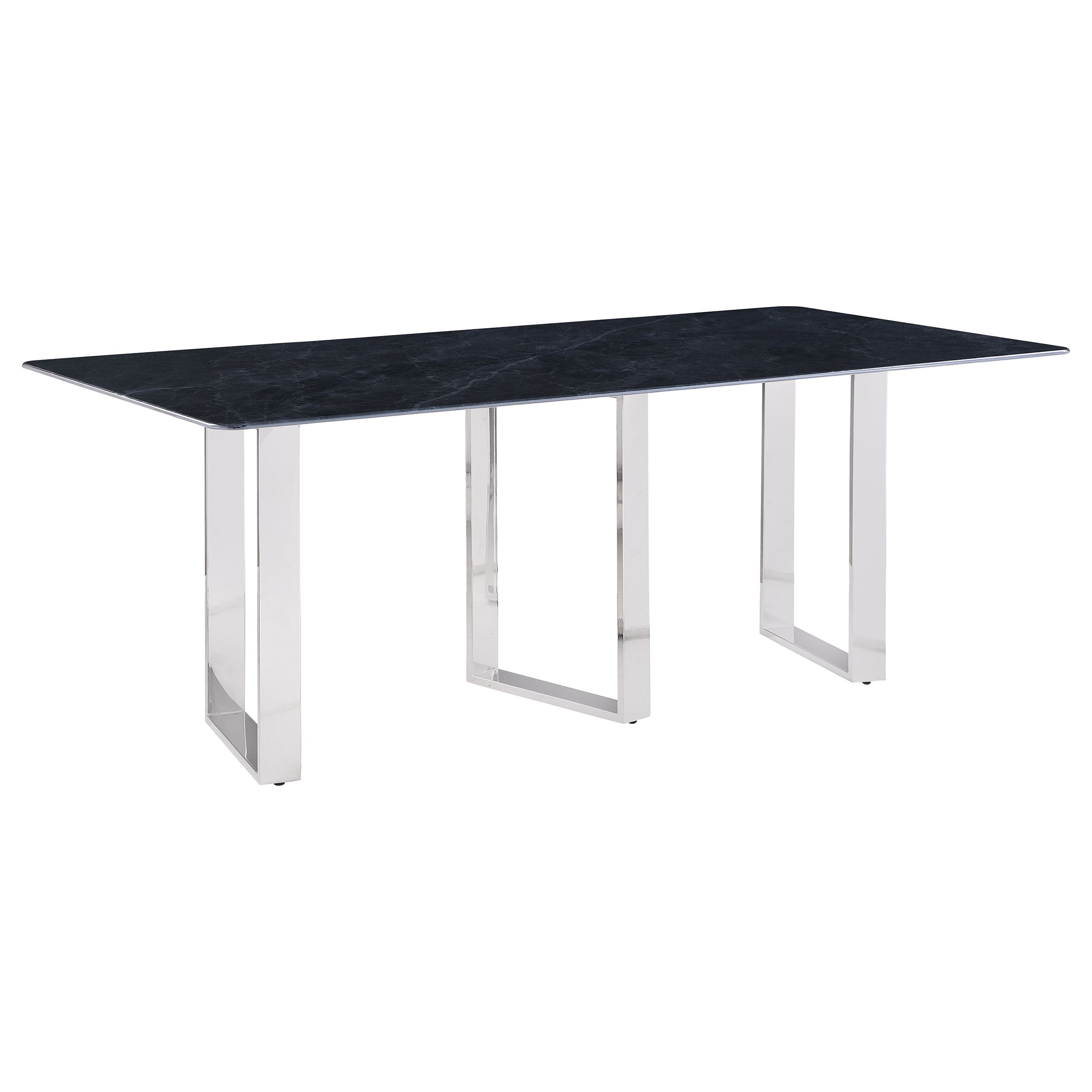 Tampa Furniture Outlet - Coaster - Desden 79-inch Rectangular Sintered Stone Dining Table Grey - 109361