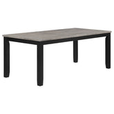 Tampa Furniture Outlet - Coaster - Elodie Rectangular 78-inch Extension Leaf Dining Table Black - 121221