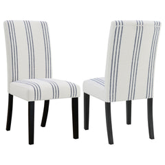Tampa Furniture Outlet - Coaster - Herran Upholstered Dining Side Chair Beige (Set of 2) - 121782
