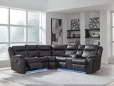 Tampa Furniture Outlet Lutz - Ashley Furniture - Sultan Meadow Sectional - 2-Piece Reclining Sectional / Carbon - PC13001S1