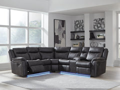 Tampa Furniture Outlet Lutz - Ashley Furniture - Sultan Meadow Sectional - 2-Piece Reclining Sectional / Carbon - PC13001S1