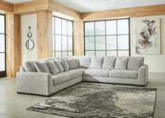Tampa Furniture Outlet Lutz - Ashley Furniture - Regent Park Sectional - RAF 5-Piece Sectional / Pewter - 14404S3