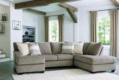 Tampa Furniture Outlet Lutz - Ashley Furniture - Creswell Sectional - LAF 2-Piece Sectional with Chaise / Stone - 15305S1