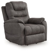 Tampa Furniture Outlet Lutz - Ashley Furniture - Snowfield Living Room - Power Lift Recliner / Gunmetal - 1760912