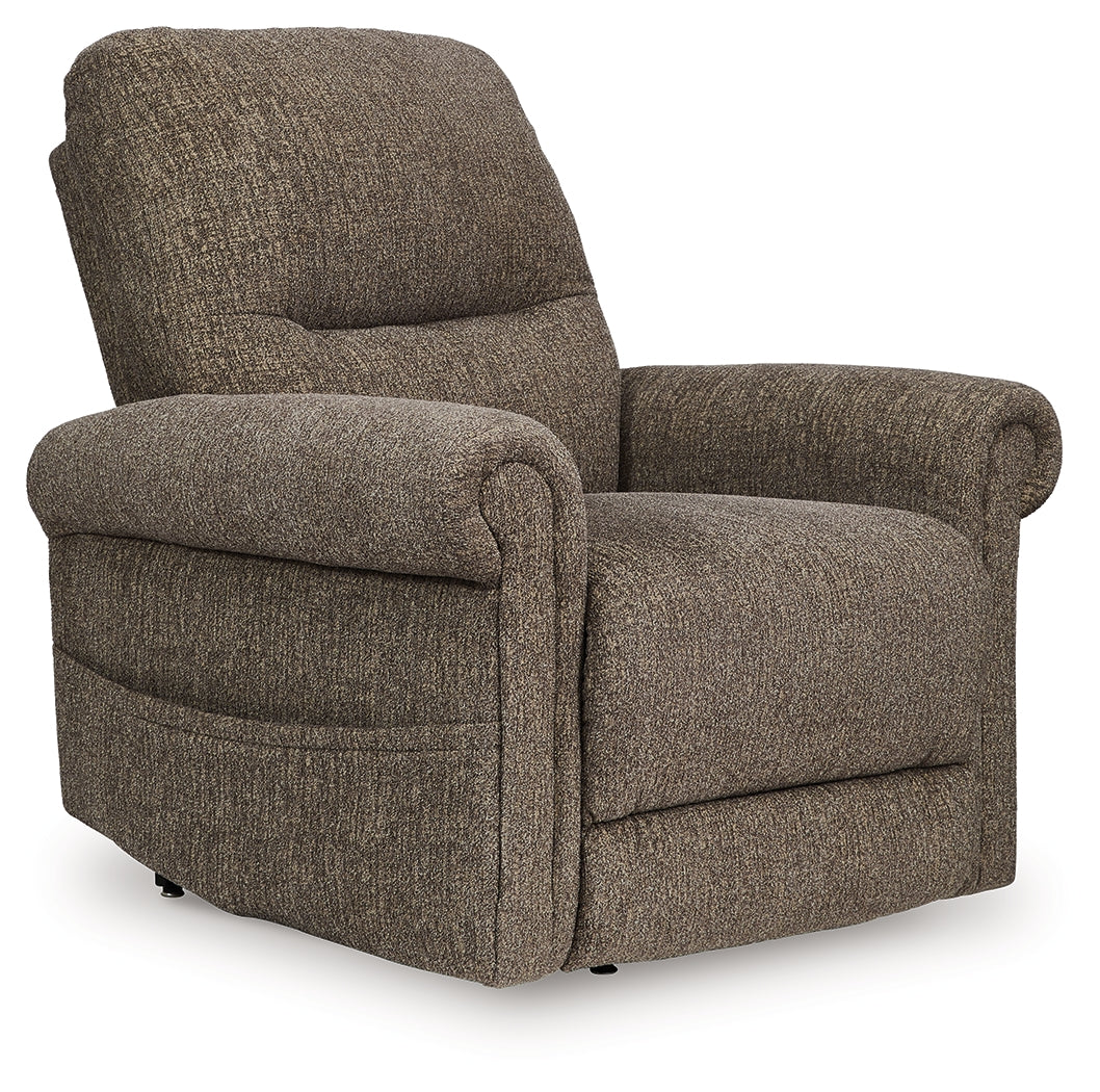 Tampa Furniture Outlet Lutz - Ashley Furniture - Aureta Living Room - Power Lift Recliner / Earth - 1790212