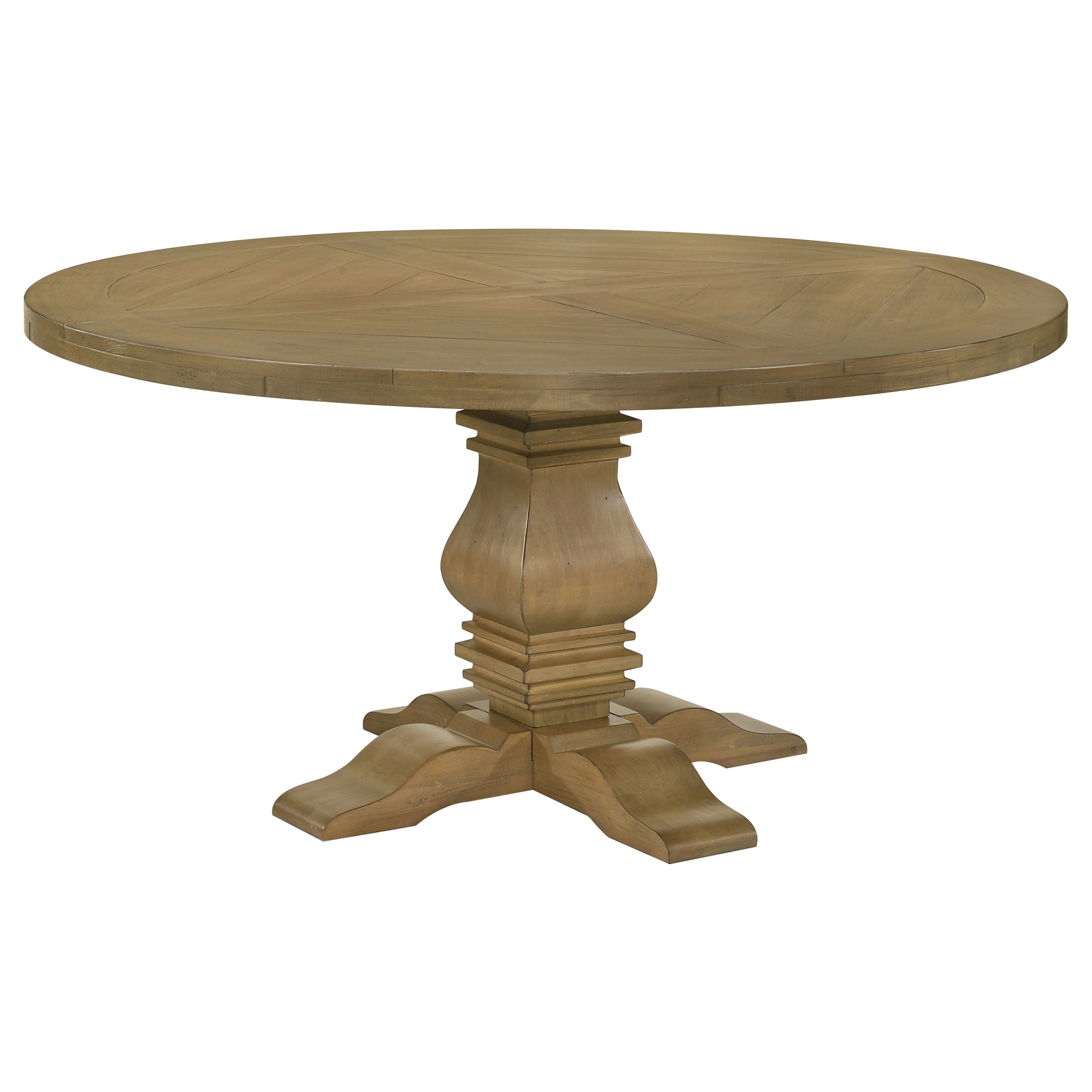 Tampa Furniture Outlet - Coaster - Florence Round 60-inch Wood Dining Table Rustic Honey - 180200
