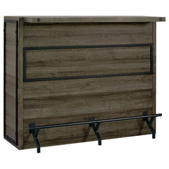 Tampa Furniture Outlet - Coaster - Joe 5-shelf Composite Wood Home Bar Wine Cabinet Aged Oak - 182071