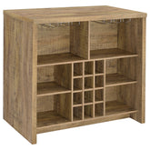 Tampa Furniture Outlet - Coaster - Topanga Engineered Wood Freestanding Home Bar Mango - 182785