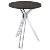 Tampa Furniture Outlet - Coaster - Edgerton Round 35-inch Pub Height Bistro Bar Table Dark Oak - 183131