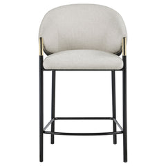 Chadwick Fabric Upholstered Counter Chair Beige (Set of 2)