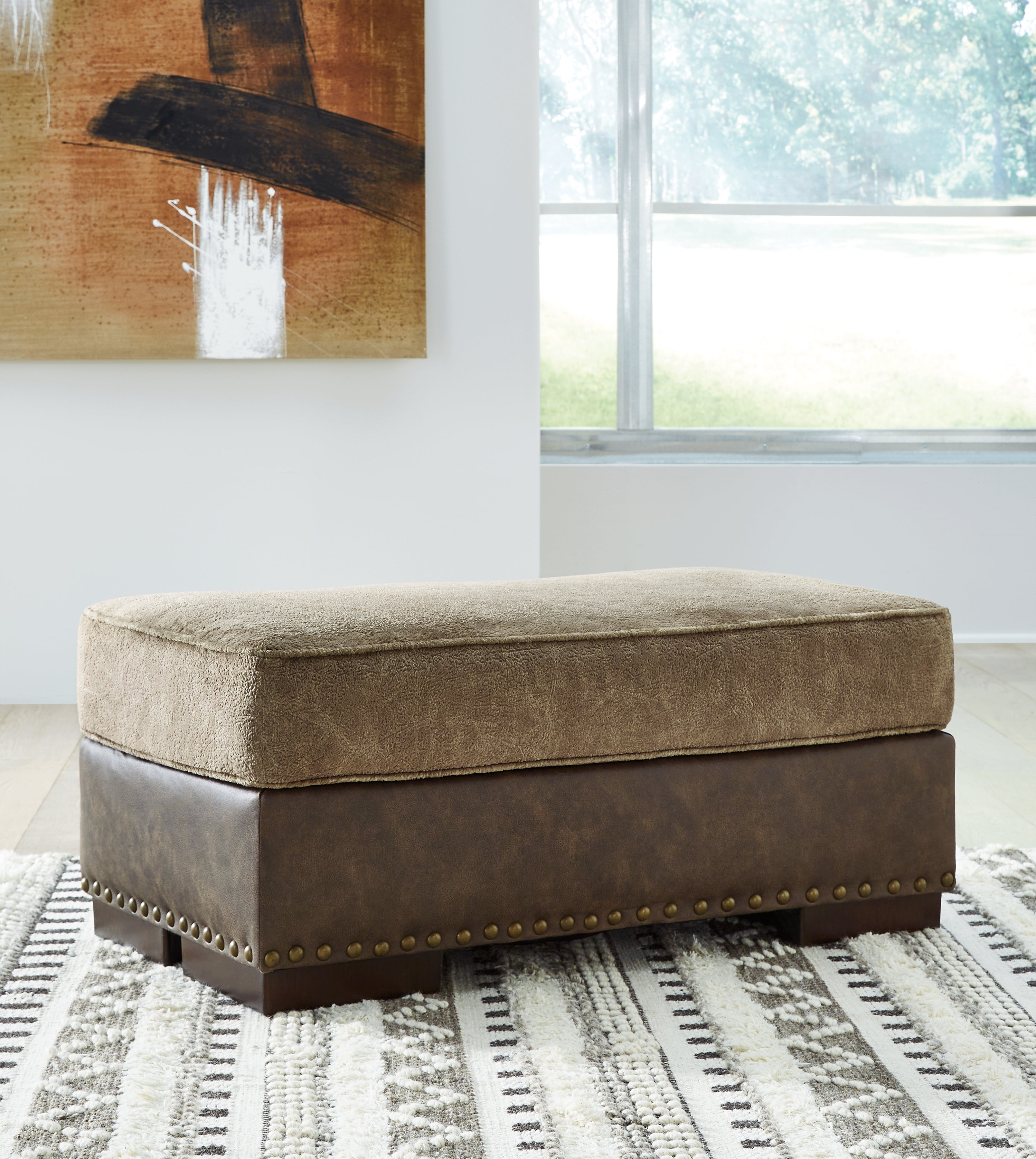 Tampa Furniture Outlet Lutz - Ashley Furniture - Alesbury Living Room - Ottoman / Chocolate - 1870414