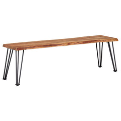 Tampa Furniture Outlet - Coaster - Sherman Wood Dining Bench Natural Acacia - 190913