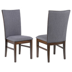 Tampa Furniture Outlet - Coaster - Sherwood Upholstered Dining Side Chair Grey (Set of 2) - 193592