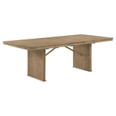 Tampa Furniture Outlet - Coaster - Adina 89-inch Extension Dining Table Distressed Light Brown - 193611