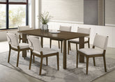 Tampa Furniture Outlet - Coaster - Ottowa 7-piece Rectangular Wood Dining Room Table Set Brown - 193661-S7